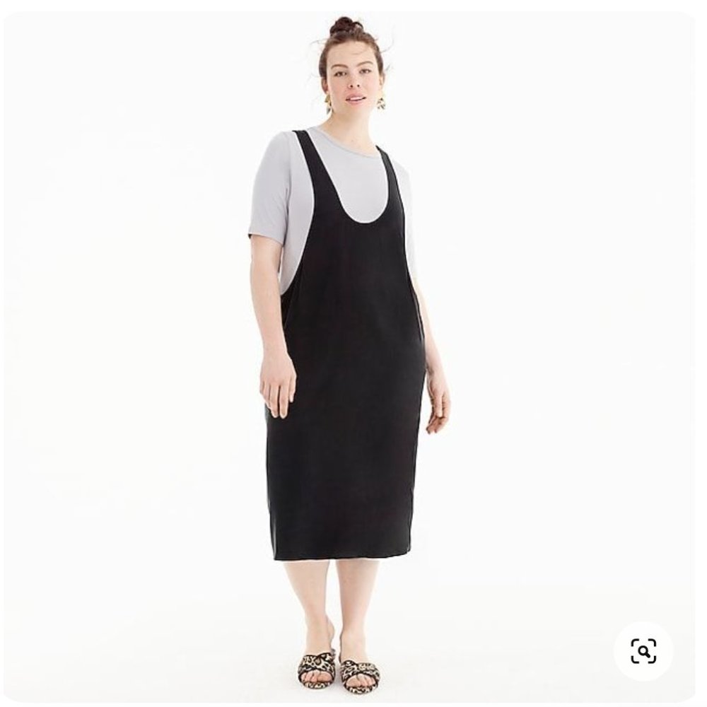NWOT Universal Standard for J. Crew Cupro layering tank dress